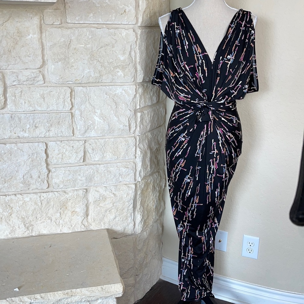 Long Tie Waist Maxi Dress